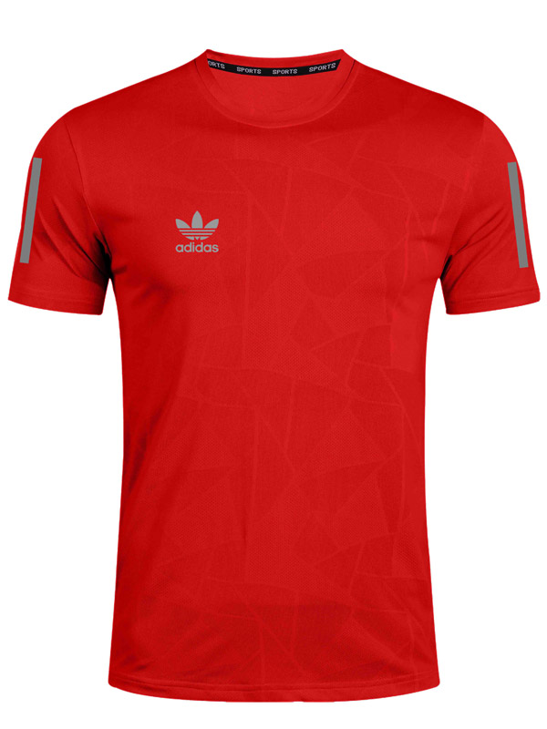 Adas maglia da allenamento sportiva uniforme da calcio da uomo maglietta rossa da calcio t-shirt sportiva manica corta casual 2023-2024
